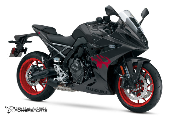 2027 Suzuki GSX-8R in Metallic Matte Black No.2 - front three-quarter studio view