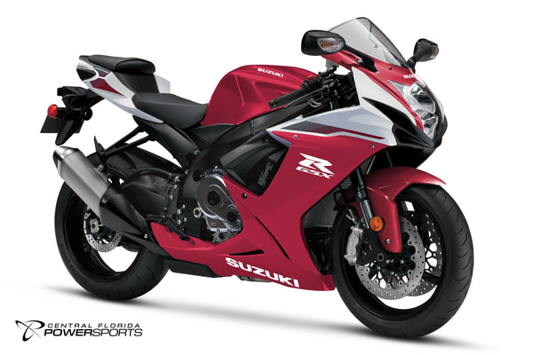 2027 Suzuki GSX-R600 in Candy Daring Red - front three-quarter studio view