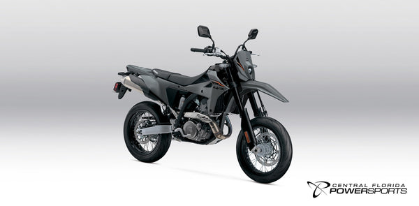 2027 Suzuki DR-Z4SM in Solid Iron Gray - lifestyle header