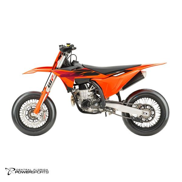 2027 KTM 450 SMR in Orange - launch control quickshifter detail