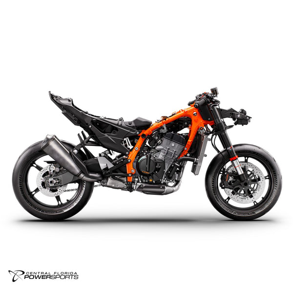 2027 KTM 990 RC R in Black - suspension detail