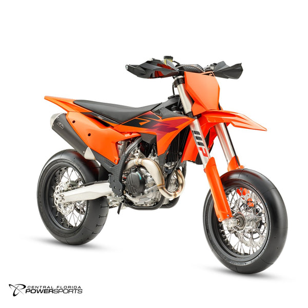 2027 KTM 450 SMR in Orange - praezises fahrgefuehl detail