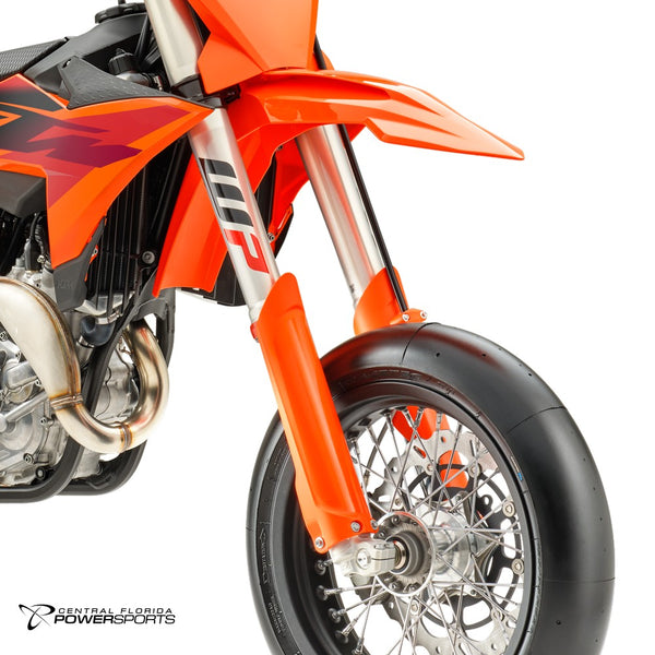 2027 KTM 450 SMR in Orange - wp xact fork detail