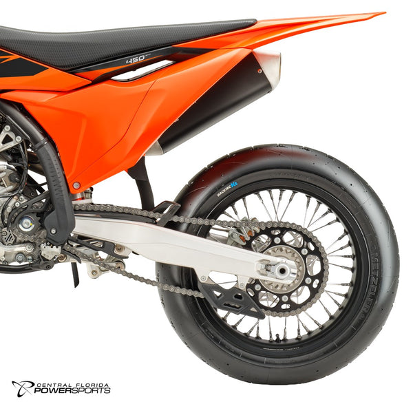 2027 KTM 450 SMR in Orange - zuverlaessige kraftuebertragung detail