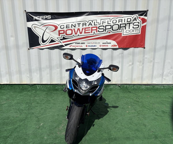 2014 Suzuki GSX-R1000 Blue/White — front view | Central Florida PowerSports Kissimmee