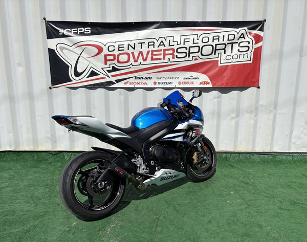 2014 Suzuki GSX-R1000 Blue/White — rear left three-quarter | Central Florida PowerSports Kissimmee