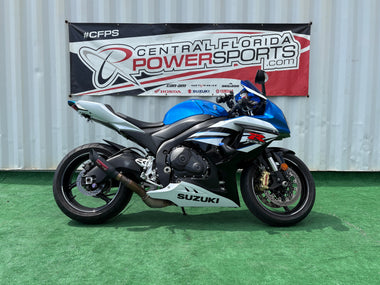 2014 Suzuki GSX-R1000 blue/white — right-side profile | Central Florida PowerSports Kissimmee