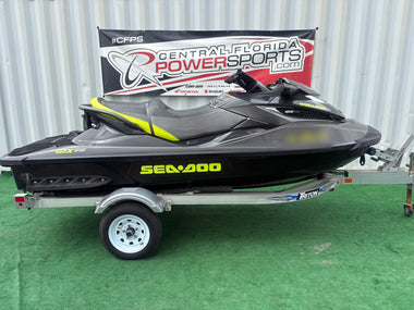 2015 Sea-Doo GTX Limited 215 gray right side profile on trailer