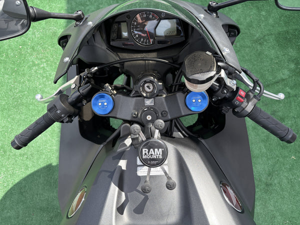 2020 Honda CBR600RR black — cockpit and odometer 8782 miles | Central Florida PowerSports Kissimmee