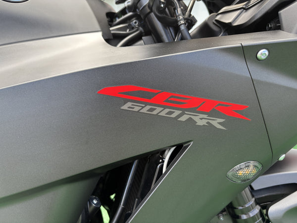 2020 Honda CBR600RR black — CBR fairing logo detail | Central Florida PowerSports Kissimmee