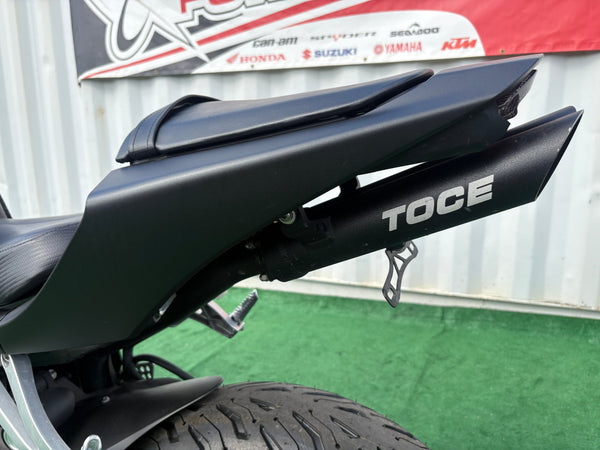 2020 Honda CBR600RR black seat, tail and TOCE undertail exhaust