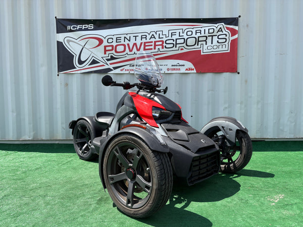 2021 Can-Am Ryker 900 ACE black/red — right-side three-quarter front | Central Florida PowerSports Kissimmee