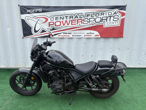 2022 Honda Rebel 1100 Black — left side profile | Central Florida PowerSports Kissimmee