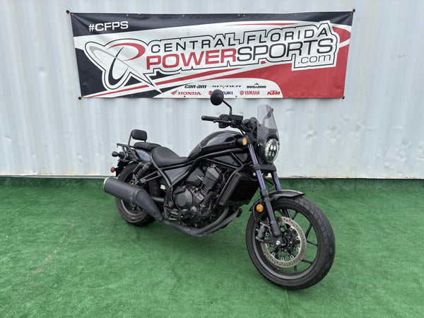 2022 Honda Rebel 1100 Black — front right three-quarter | Central Florida PowerSports Kissimmee