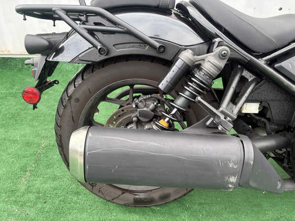 2022 Honda Rebel 1100 Black — rear wheel and exhaust | Central Florida PowerSports Kissimmee