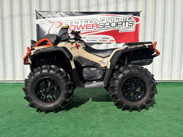 2023 Can-Am Outlander X MR 850 tan left side profile