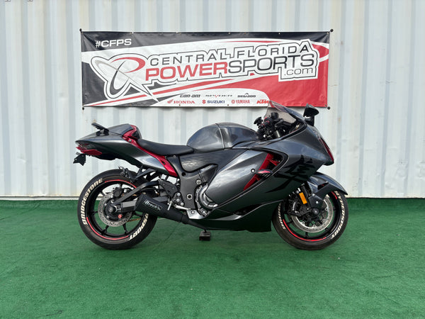 2023 Suzuki Hayabusa grey/red — right-side profile | Central Florida PowerSports Kissimmee