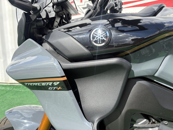 2024 Yamaha Tracer 9 GT+ black — detail close-up alternate | Central Florida PowerSports Kissimmee