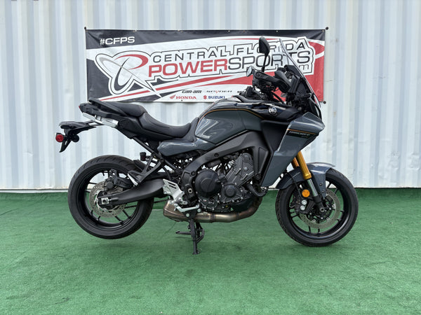 2024 Yamaha Tracer 9 GT+ black — right-side profile | Central Florida PowerSports Kissimmee