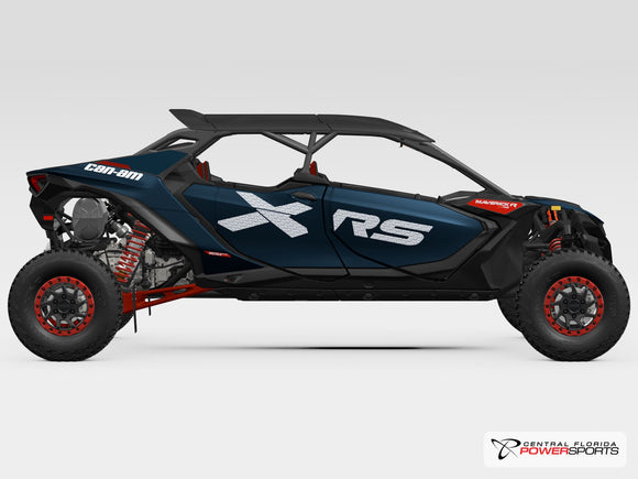 2025 Can-Am Maverick R Max X RS With Smart-Shox side profile studio photo