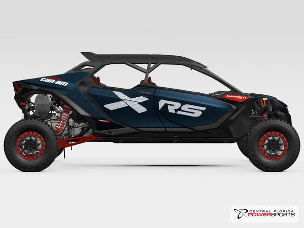 2025 Can-Am Maverick R Max X RS With Smart-Shox side profile studio photo