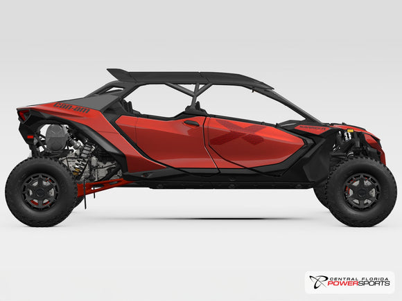 2025 Can-Am Maverick R Max X side profile studio photo