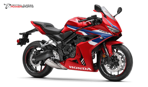 2025 Honda CBR650R E-Clutch side profile studio photo
