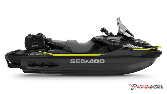 2025 Sea-Doo Explorer Pro side profile studio photo