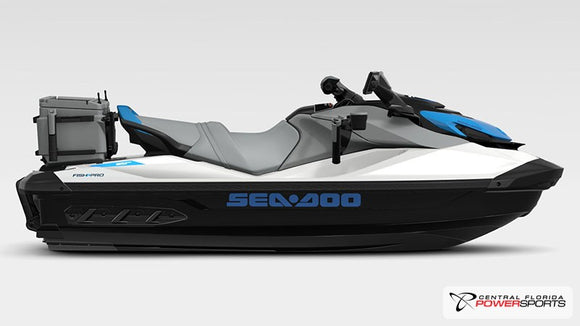 2025 Sea-Doo FishPro Scout 130 side profile studio photo