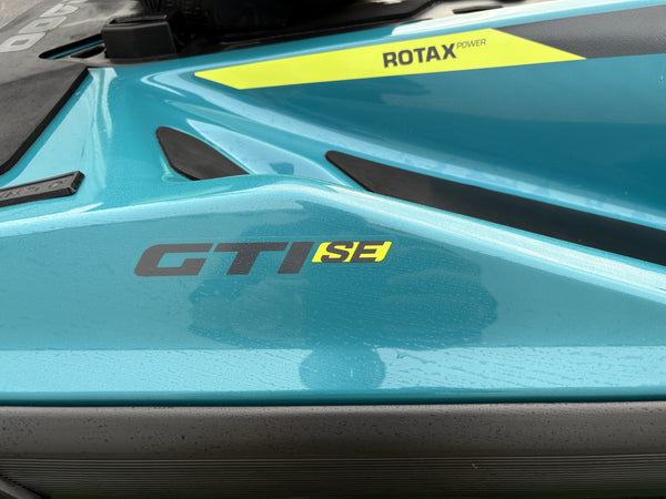 2025 Sea-Doo GTI SE 170 blue hull GTI SE graphics detail