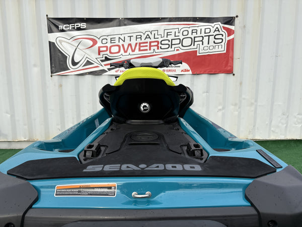 2025 Sea-Doo GTI SE 170 blue rear view