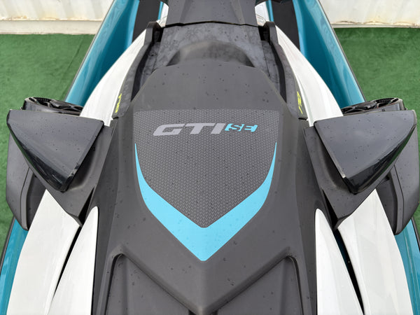 2025 Sea-Doo GTI SE 170 seat with GTI SE logo detail