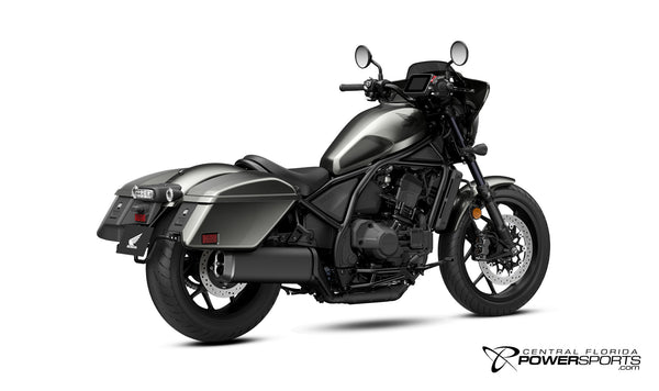 2026 Honda Rebel 1100T DCT in Gray Metallic, rear view.