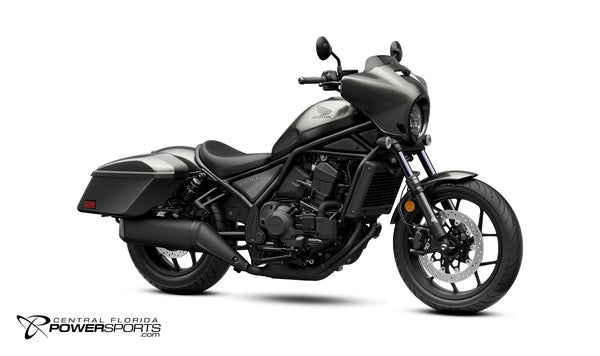 2026 Honda Rebel 1100T DCT in Gray Metallic, three-quarter view.