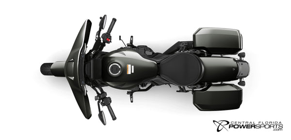 2026 Honda Rebel 1100T DCT in Gray Metallic, top view.