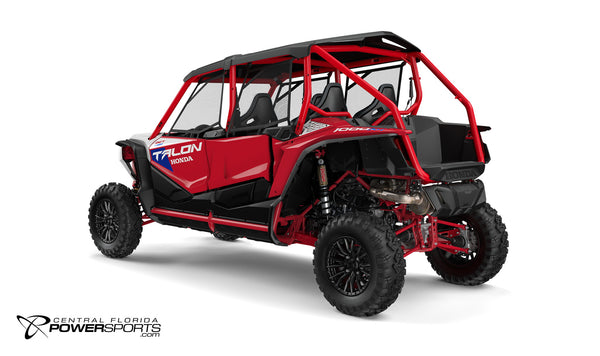 2026 Honda Talon 1000X-4 in Pearl Red, rear view.