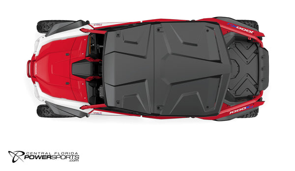 2026 Honda Talon 1000X-4 in Pearl Red, top view.