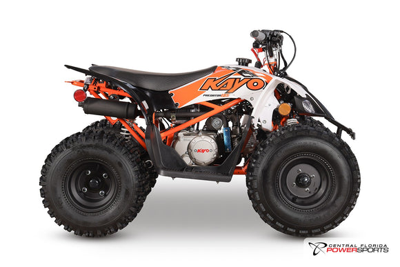 2026 KAYO Predator 125 EFI side profile studio photo