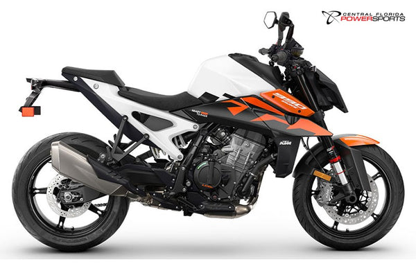 2026 KTM 990 Duke side profile studio photo