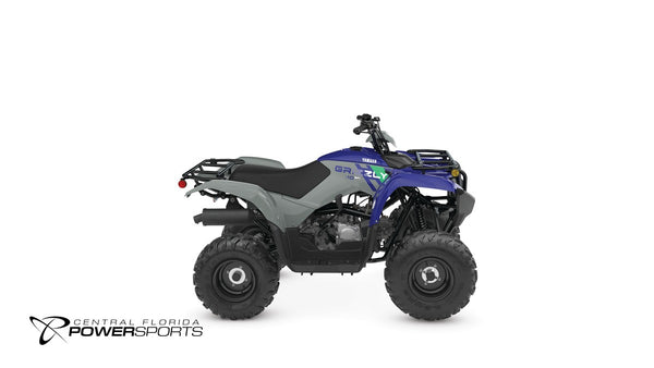 2026 Yamaha Grizzly 110 in Armor Grey, right-facing studio view at Central Florida PowerSports in Kissimmee