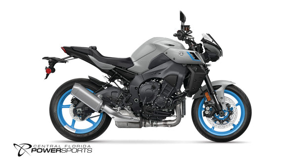 2026 Yamaha MT-10 in Ice Storm, right-facing studio view at Central Florida PowerSports in Kissimmee