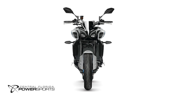 2026 Yamaha MT-10 in Ice Storm, front studio view