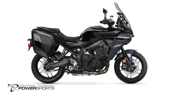 2026 Yamaha Tracer 9 in Raven, right-facing studio view at Central Florida PowerSports in Kissimmee