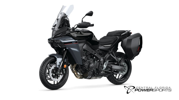 2026 Yamaha Tracer 9 in Raven, front-left three-quarter studio view