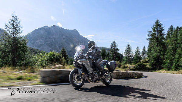 Rider on a 2026 Yamaha Tracer 9 touring a mountain road