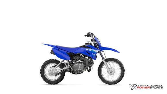 2026 Yamaha TT-R110E side profile studio photo