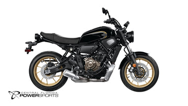 2026 Yamaha XSR700 in Raven, right-facing studio view at Central Florida PowerSports in Kissimmee