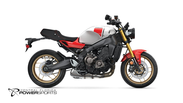 2026 Yamaha XSR900 in Heritage White, right-facing studio view at Central Florida PowerSports in Kissimmee