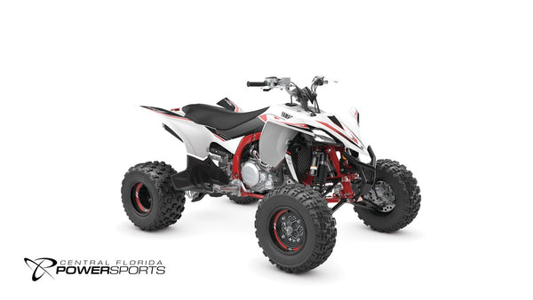 2026 Yamaha YFZ450R SE 70th Anniversary Edition, front-right three-quarter studio view