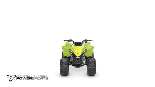 2026 Yamaha YFZ50 in Acid Green, front studio view